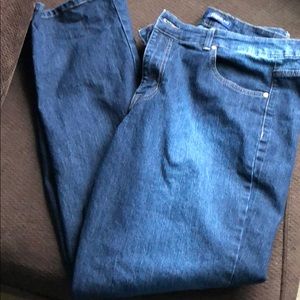 Bandolino 18 dark wash straight leg jeans